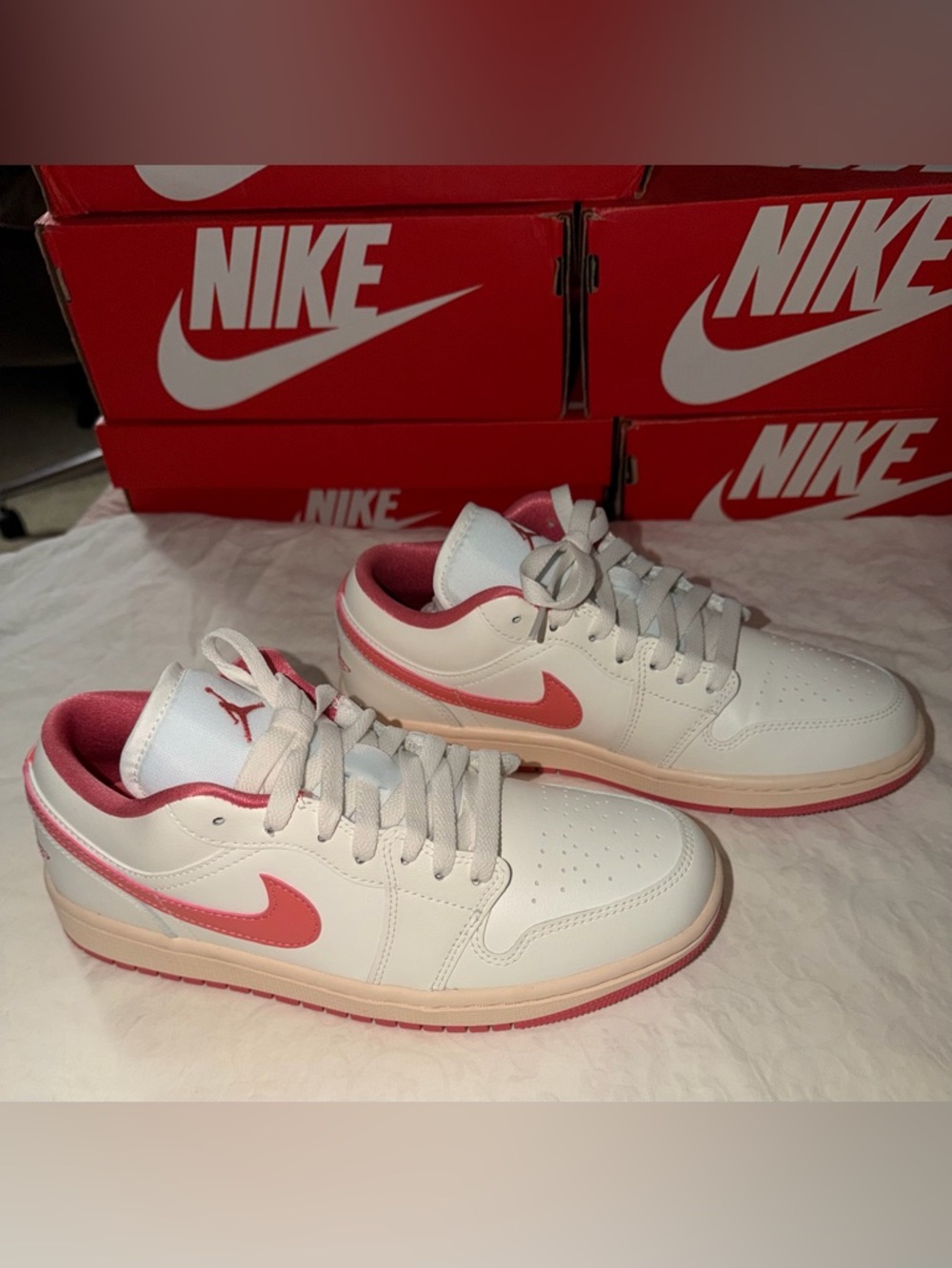 Nike Air Jordan 1 Low Sail Guava Ice Pink Salt - Picture 4 of 10